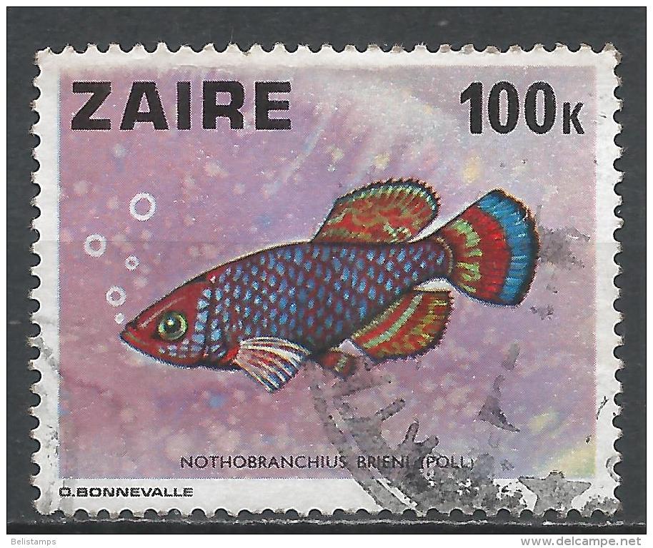 Zaire 1978. Scott #870 (U) Nothobranchius Brieni, Fish - Oblitérés