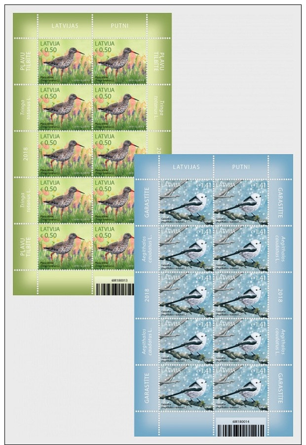 H01 Latvia 2018 Birds MNH Postfrisch - Lettonia