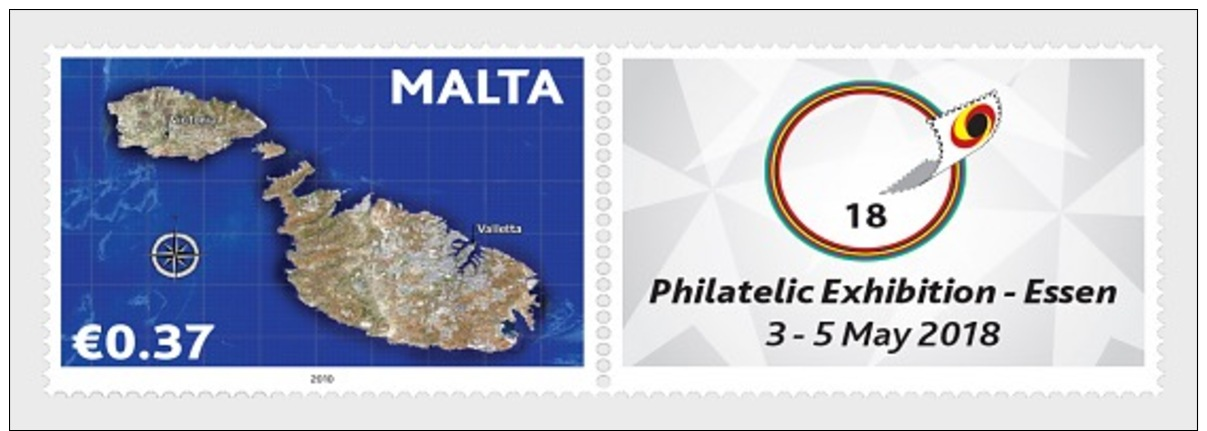 H01 Malta 2018 Personalised Stamp MNH Postfrisch - Malta (Orden Von)