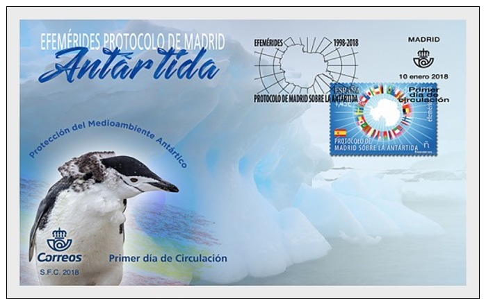 H01 Spain 2018 Ephemerides Antarctica MNH Postfrisch - Ungebraucht
