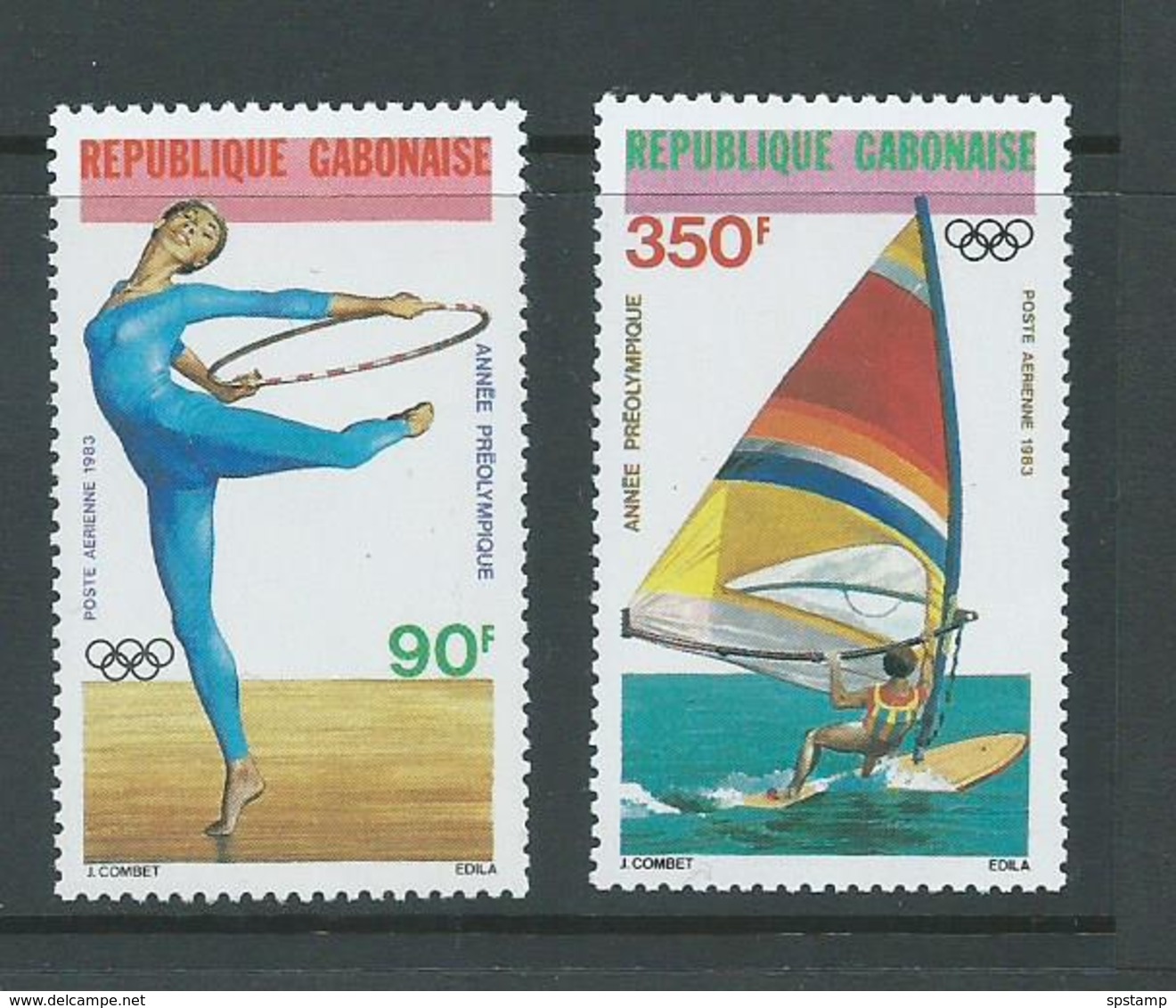 Gabon 1983 Pre Olympic Games Airmail Set Of 2 MNH - Gabon