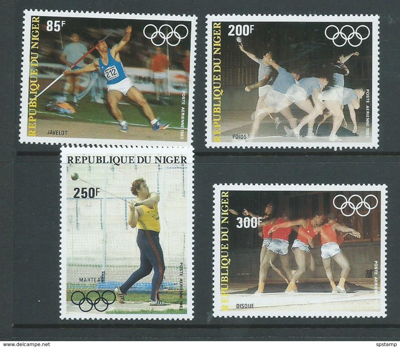 Niger 1983 Pre Olympic Games Airmail Set Of 4 MNH - Niger (1960-...)