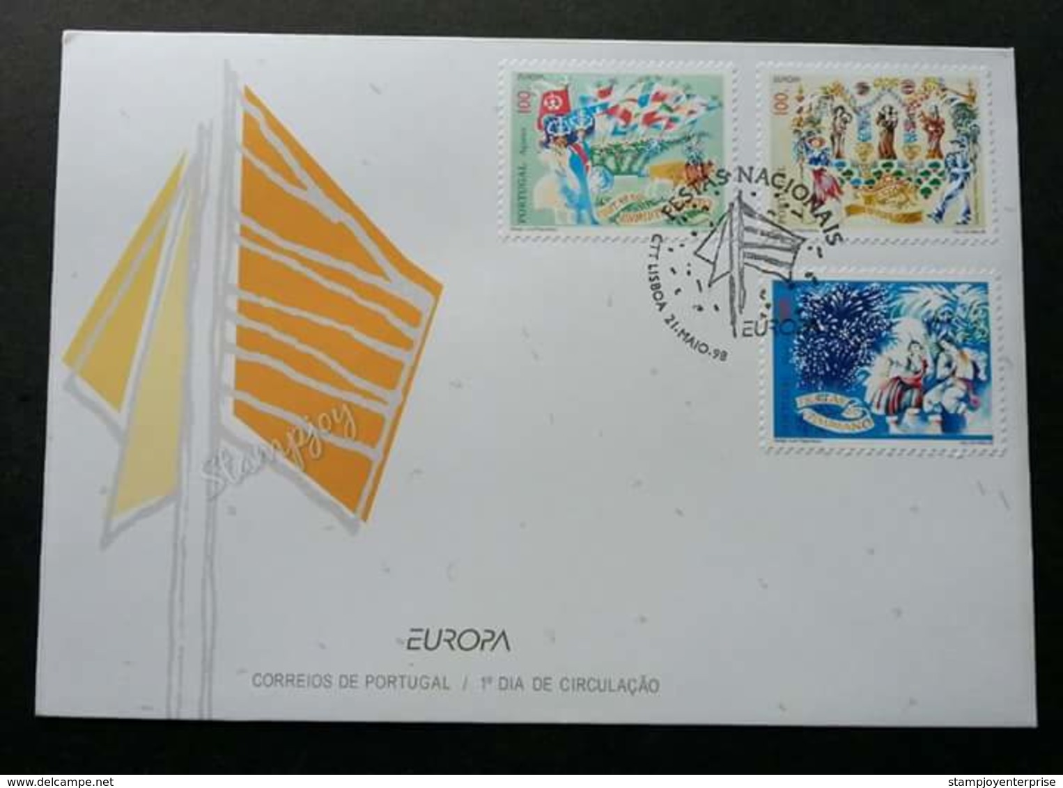 Portugal National Festivals 1998 (stamp FDC) - Cartas & Documentos