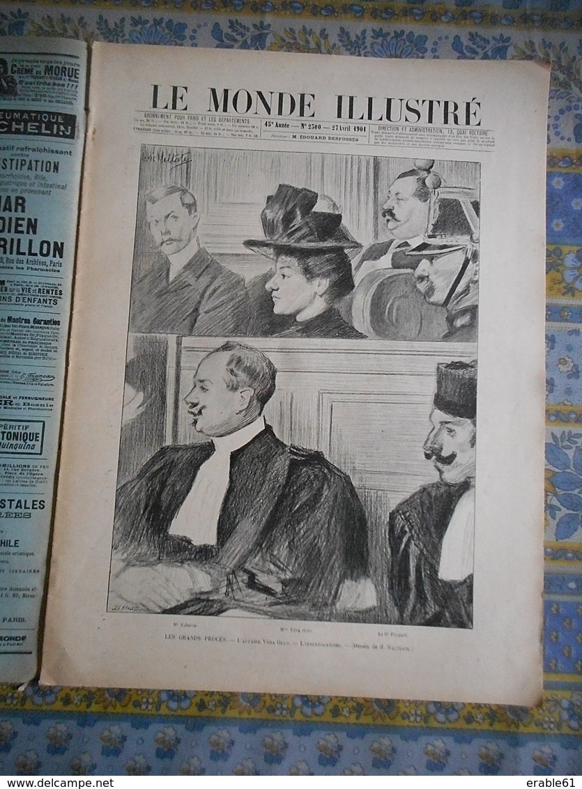 LE MONDE ILLUSTRE 27/04/1901 BELGIQUE ROI BELGE ANTIBES PROCES VERA GELO FABRICATION ALLUMETTES EXPOSITION ENFANCE CHINE - Autres & Non Classés