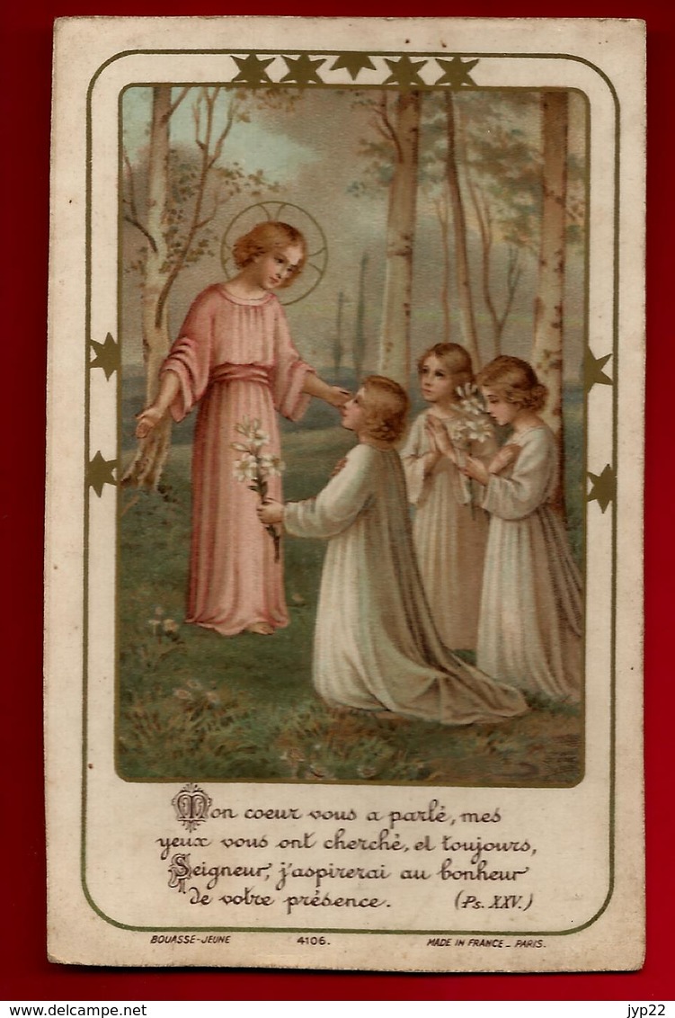 Image Pieuse Holy Card Mon Coeur Vous A Parlé ... Seigneur ... Ed Bouasse Jeune 4106 - Santini