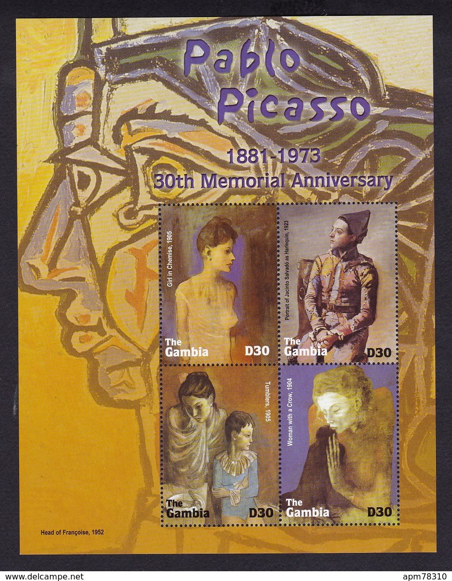 Gambie	2004	Xx		Nus Féminins - Peinture - Picasso	Y&T	4117 à 4120 - Gambia (1965-...)