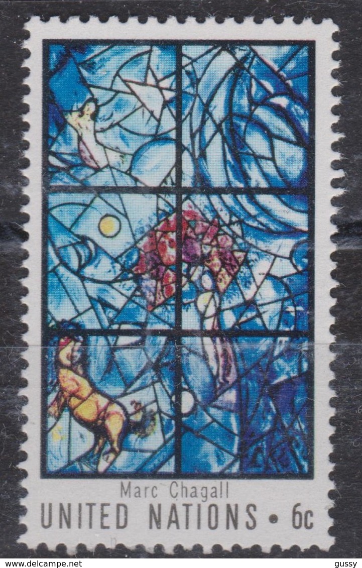NATIONS UNIES 1967, Bureau De New-York:  6c., Vitrail De Chagall, Neuf ** 1967 - Nuevos