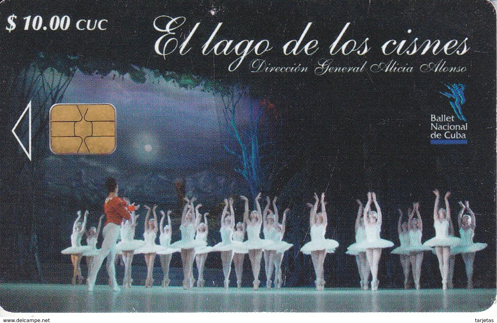 Nº 255 TARJETA DE CUBA DE EL LAGO DE LOS CISNES - Cuba