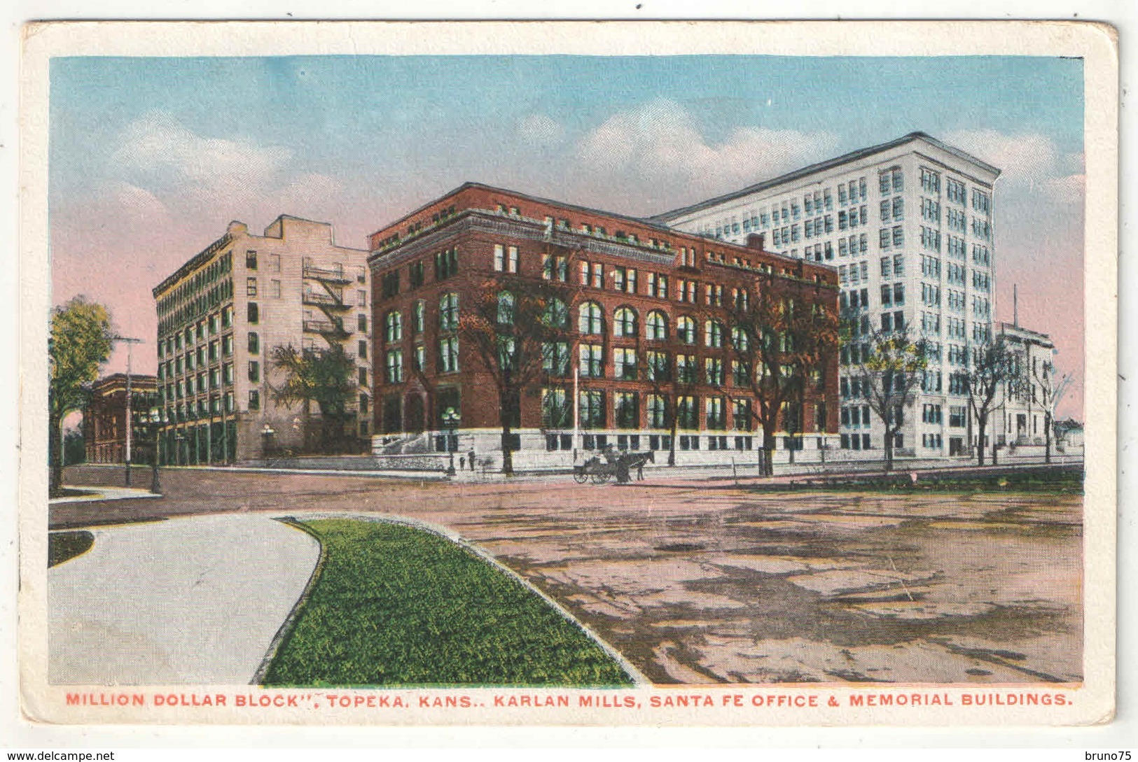 Million Dollar Block, Topeka - Karlan Mills, Santa Fe Office & Memorial Buildings - Topeka