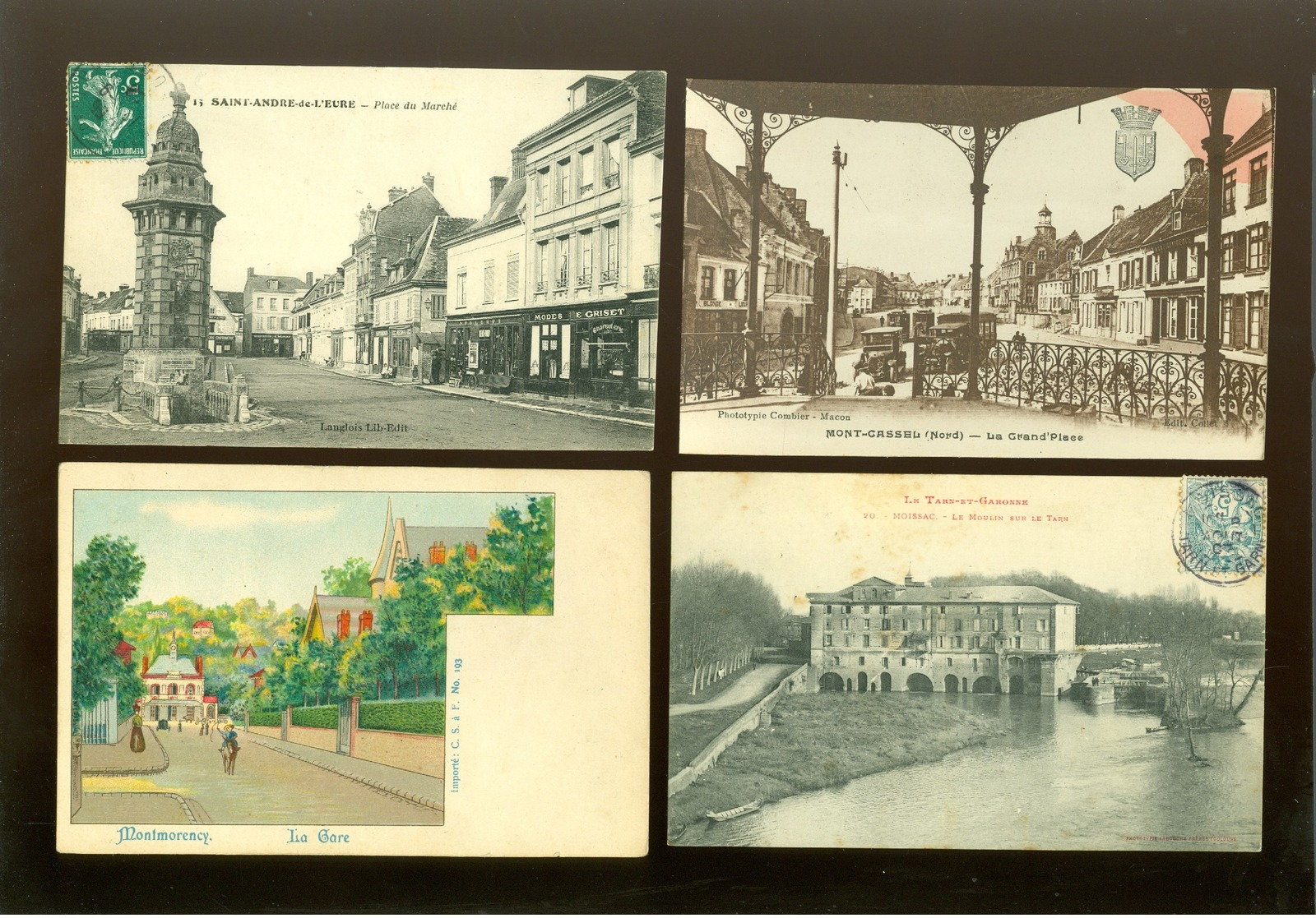 Beau lot de 60 cartes postales de France     Mooi lot van 60 postkaarten van Frankrijk  - 60 scans