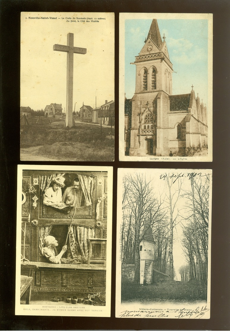 Beau lot de 60 cartes postales de France     Mooi lot van 60 postkaarten van Frankrijk  - 60 scans