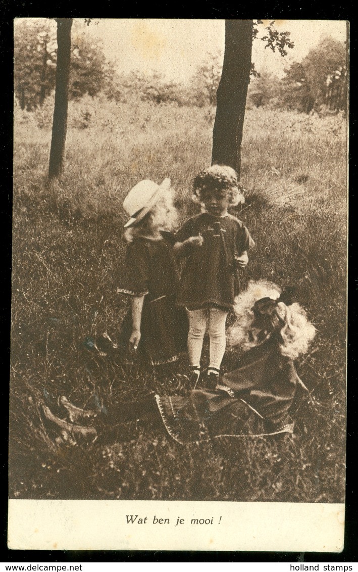 NEDERLAND ANSICHTKAART *  Uit 1921 Gelopen Van ROTTERDAM Naar DEN HAAG  * FANTASIE (3888i) - Andere & Zonder Classificatie