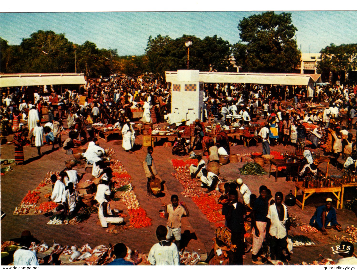 REPUBLIQUE DU NIGER NIAMEY LE MARCHE Superbe CPSM 15X10.5 Bon état Voir Scans - Niger