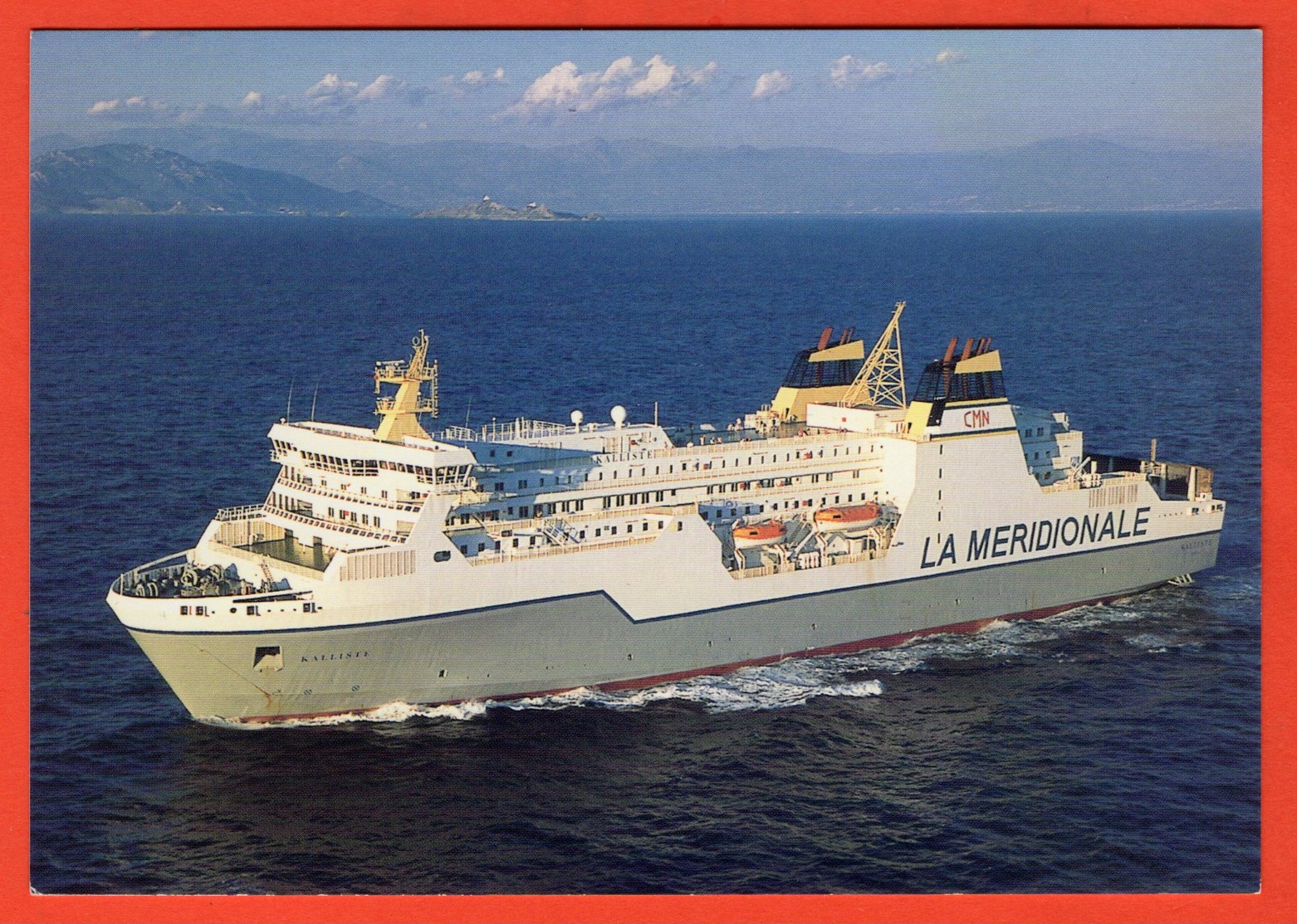 FERRY CONTINENT-CORSE - PAQUEBOT CAR-FERRY "KALLISTE" - Dampfer