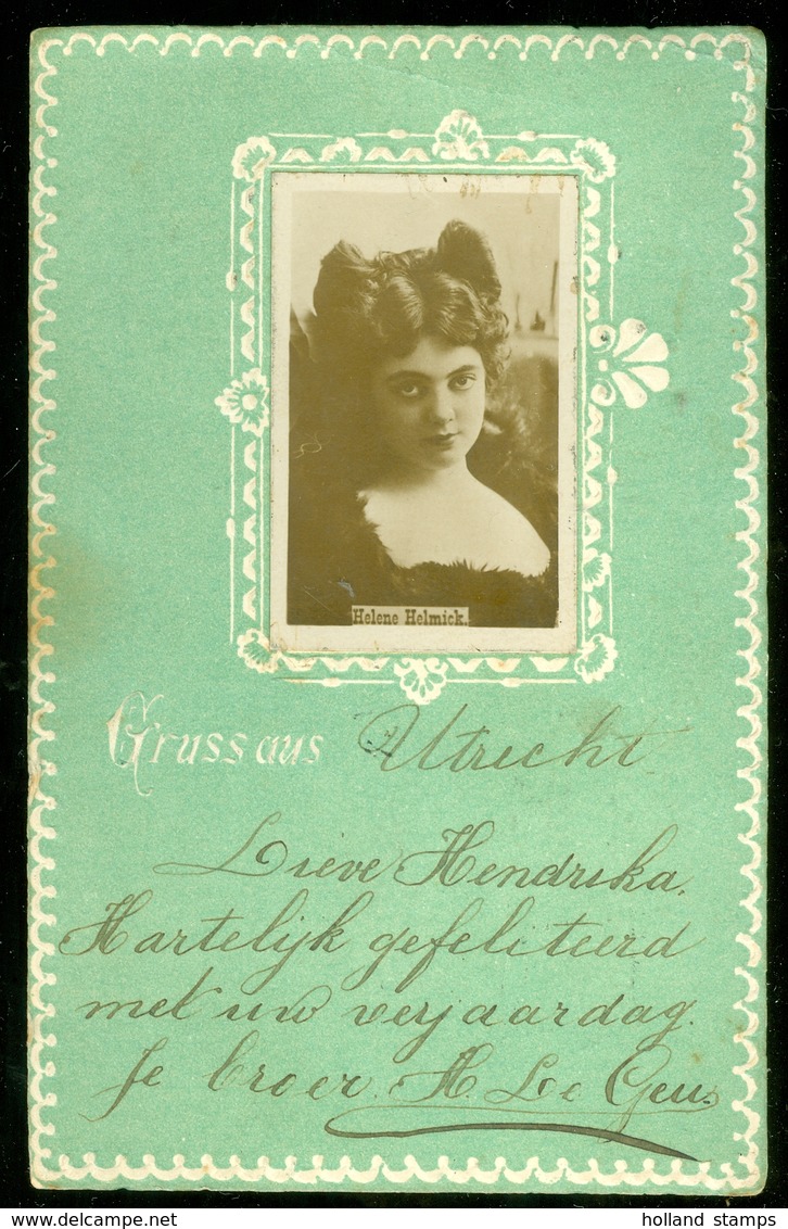 NEDERLAND ANSICHTKAART * NVPH 51 * Uit 1904 Gelopen Van UTRECHT Naar HILVERSUM  * FANTASIE (3888j) - Andere & Zonder Classificatie