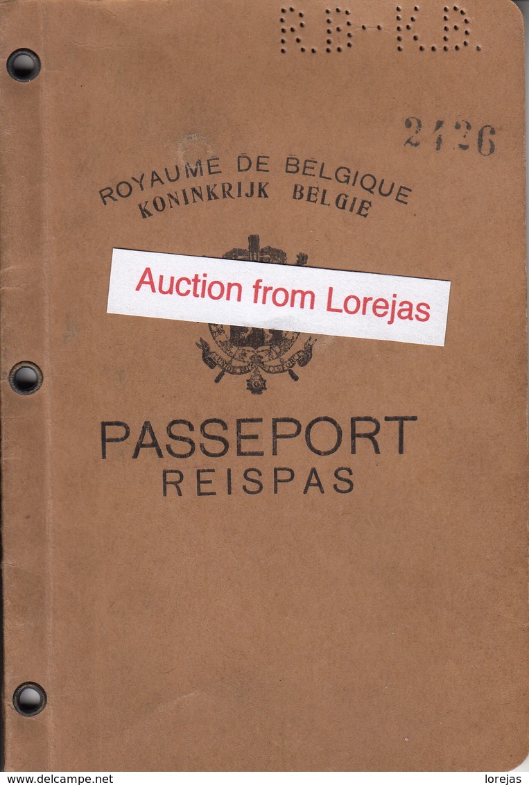 Belgium , Belgique , Belgie Passport ,  Reisepass , Paspoort , Passeporta , Reispas 1929 - Documents Historiques