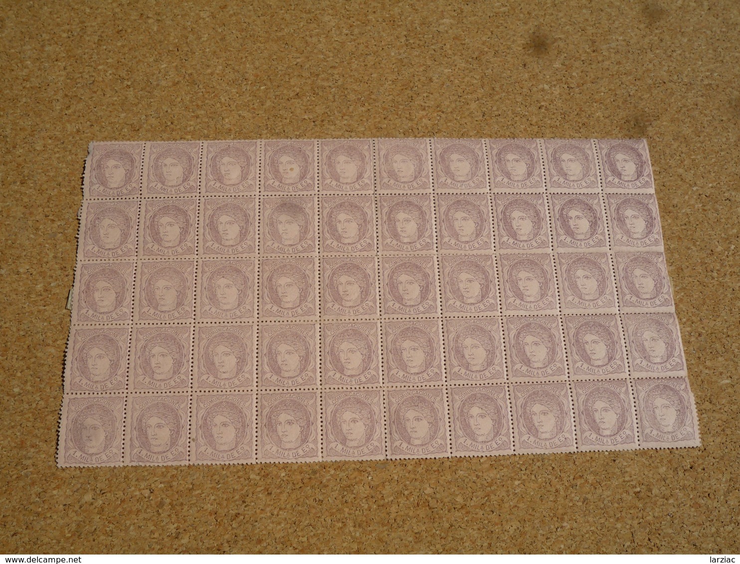 Espagne Y&T N° 102 ** Bloc De 50 - Unused Stamps