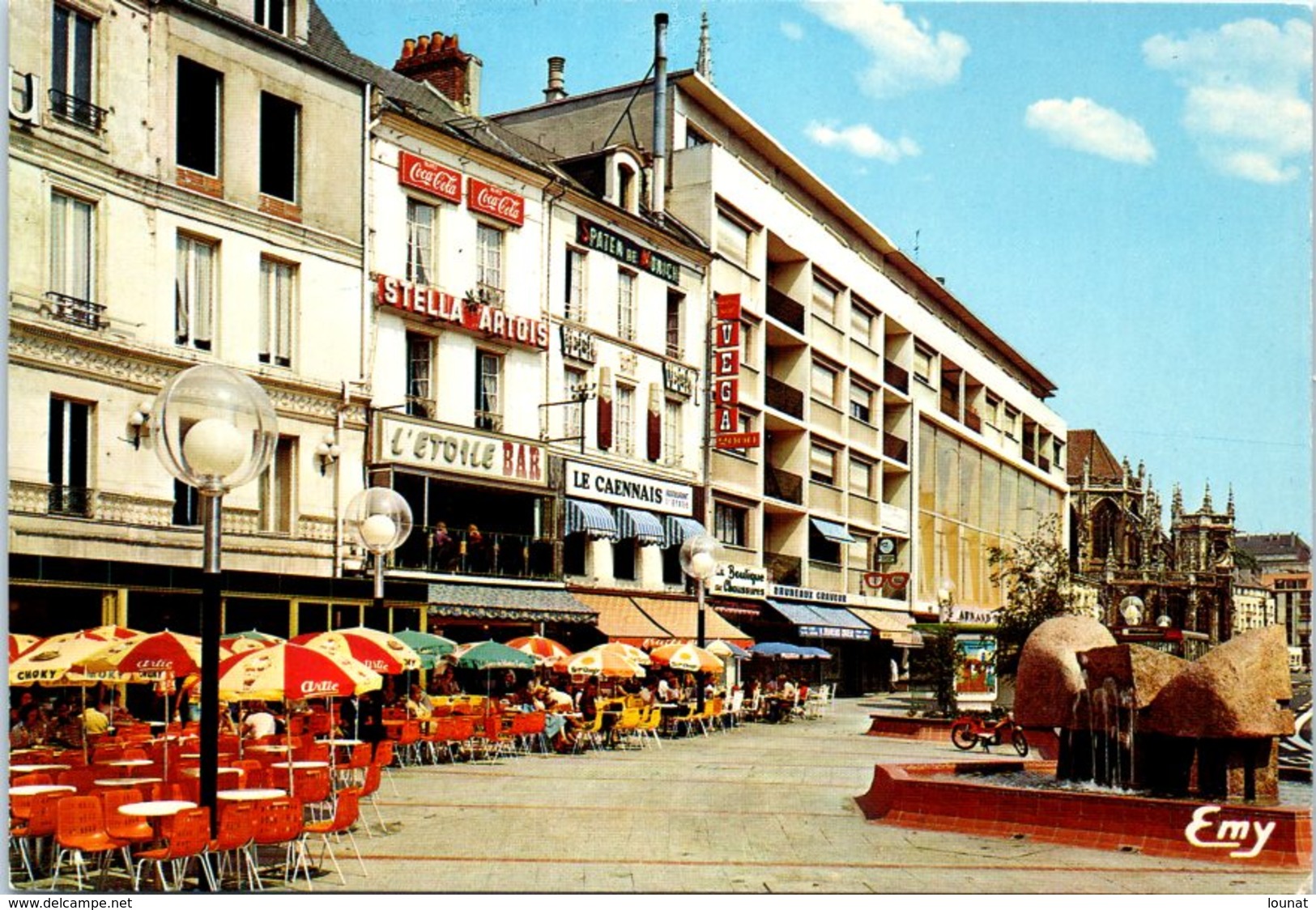 14 CAEN - Commerce- Cafés Du Boulevard Du Maréchal Leclerc: Les Terrasses Du Secteur Piétonnier - L'étoile - Le Caennais - Cafés