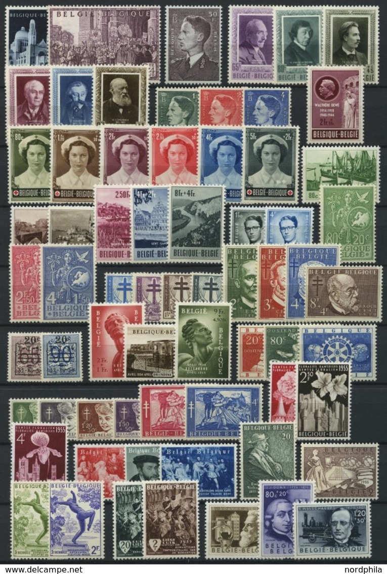 SAMMLUNGEN, LOTS *, Ungebrauchte Sammlung Belgien Von 1949-60 Mit Mittleren Ausgaben, Ab 1955 Bis Auf Bl. 25 Und Mi.Nr. - Sammlungen