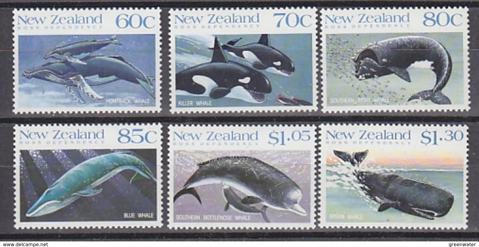 Ross Dependency 1988 Whales 6v ** Mnh (39836) - Nuovi