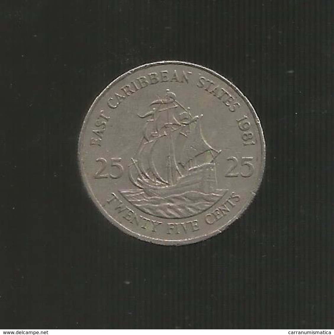 EAST CARIBBEAN STATES - 25 CENTS (1981) - East Caribbean States