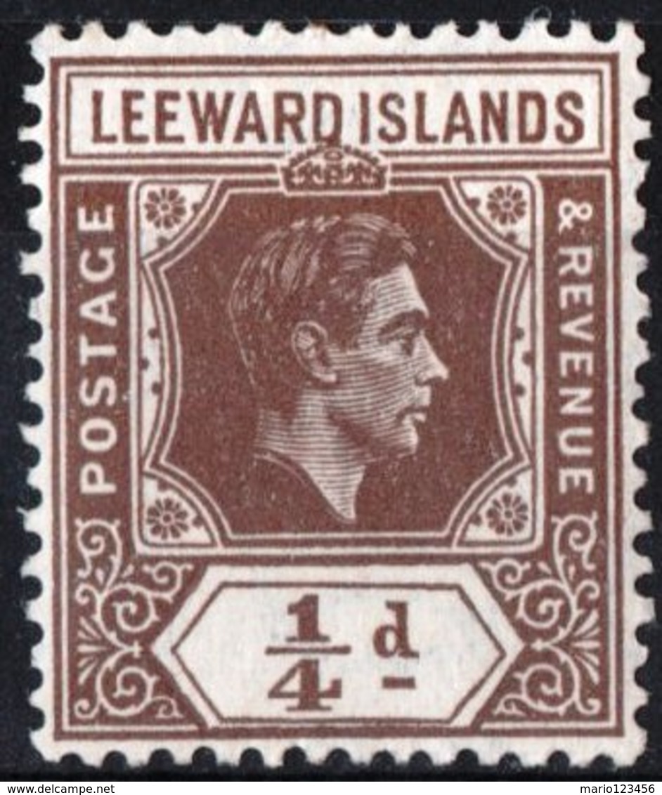 LEEWARD ISLANDS, COLONIA BRITANNICA, BRITISH COLONY, COMMEMORATIVO, RE GIORGIO VI, 1938, NUOVO (MLH*) Scott 103 - Leeward  Islands