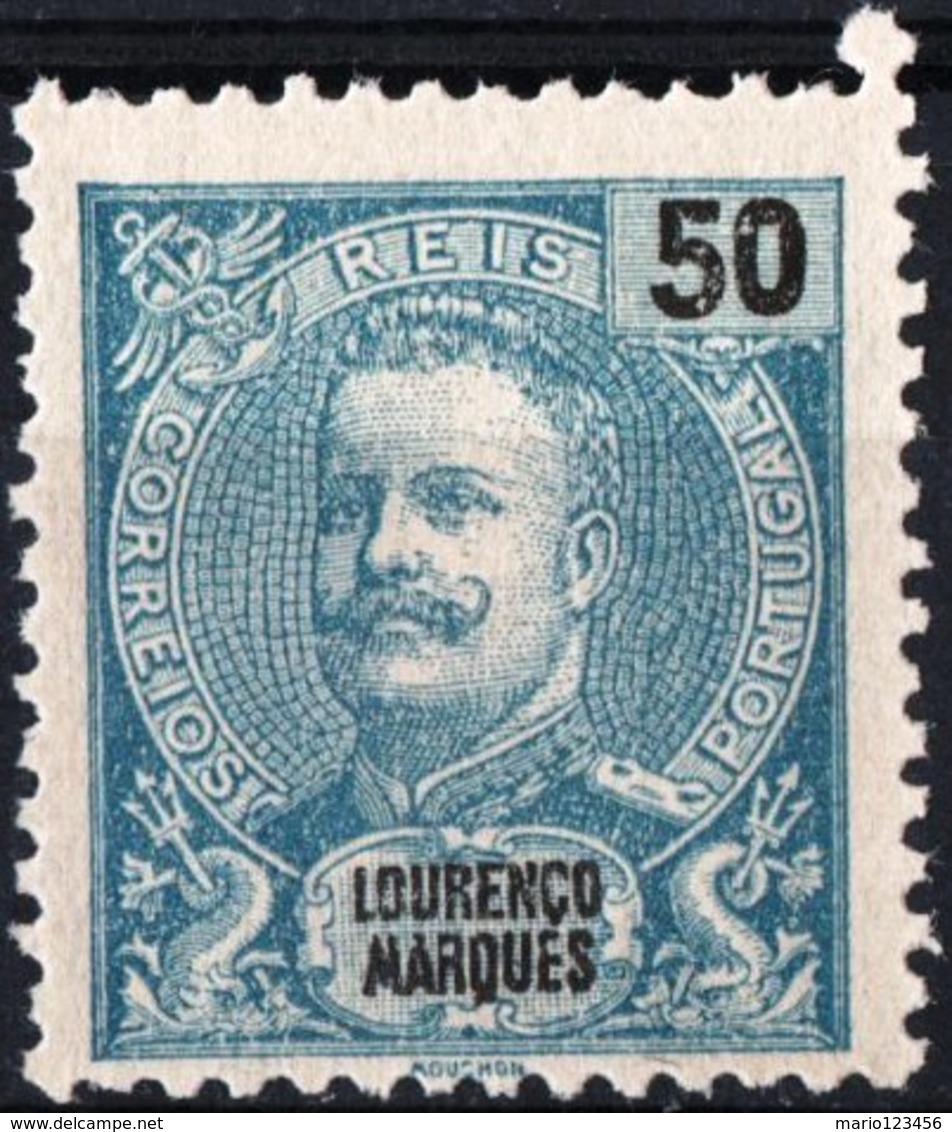 LOURENCO MARQUES, COLONIA PORTOGHESE, PORTUGUESE COLONY, RE CARLOS I, 1898, NUOVO (MNG) Michel 38    Scott 38 - Lourenco Marques