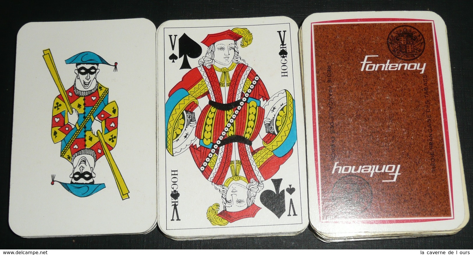 Rare Jeu De 54 Cartes Publicitaire, Cigarettes Tabac FONTENOY, Régie Française Des Tabacs, Joker - 32 Cartes