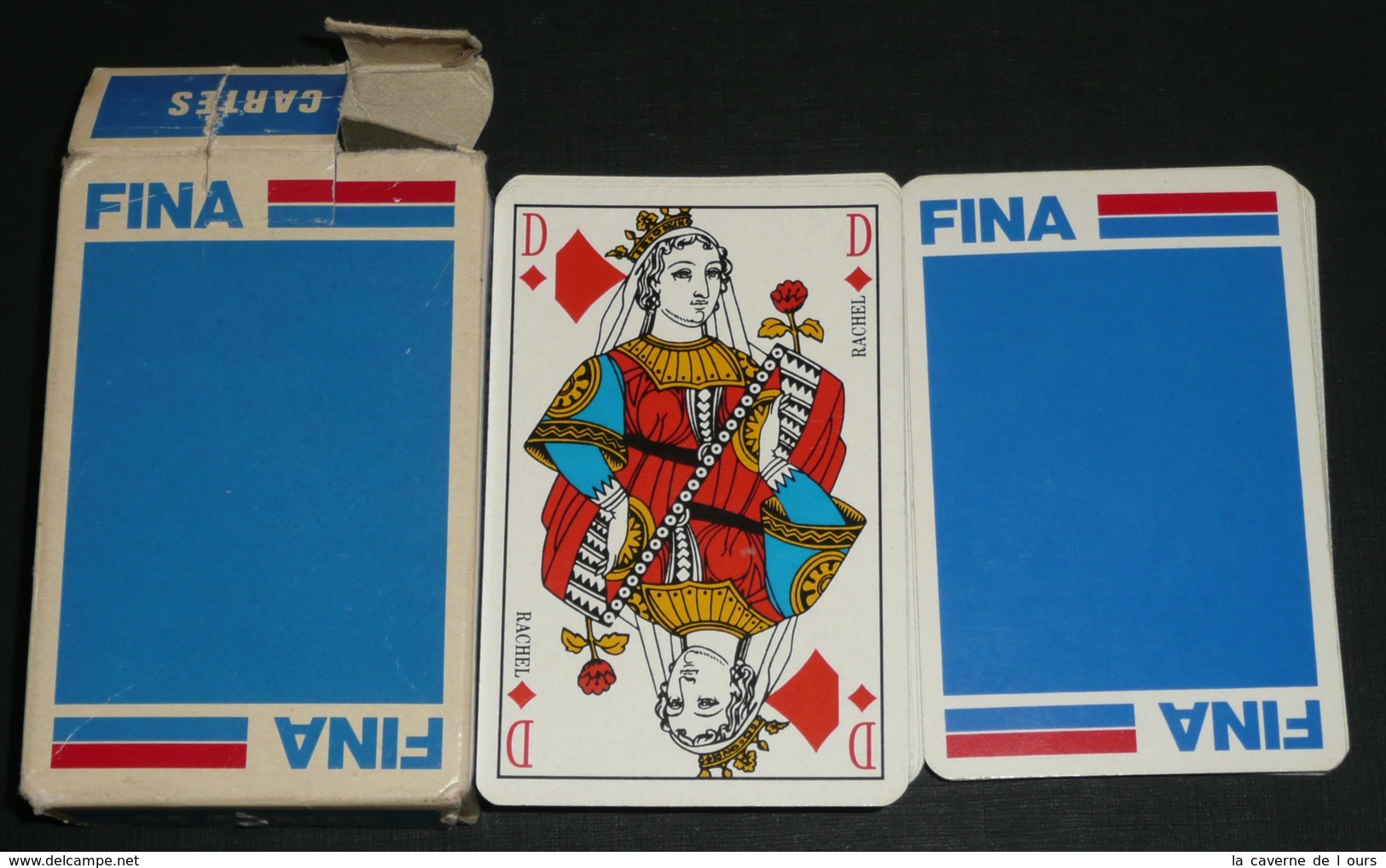 Rare Jeu De 54 Cartes Publicitaire,PUB FINA, Essence Huile Garage - 54 Cards