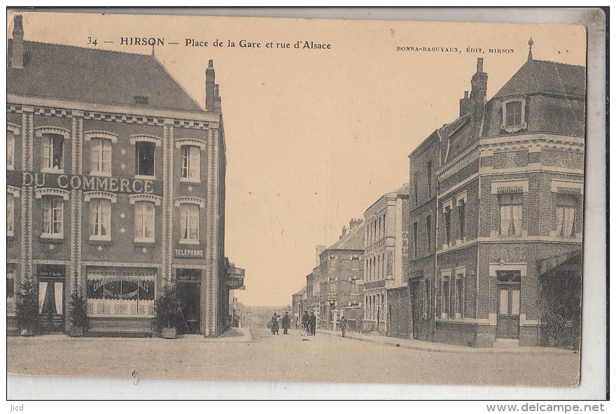 02   Hirson Place De La Gare Et Rue D Alsace - Hirson