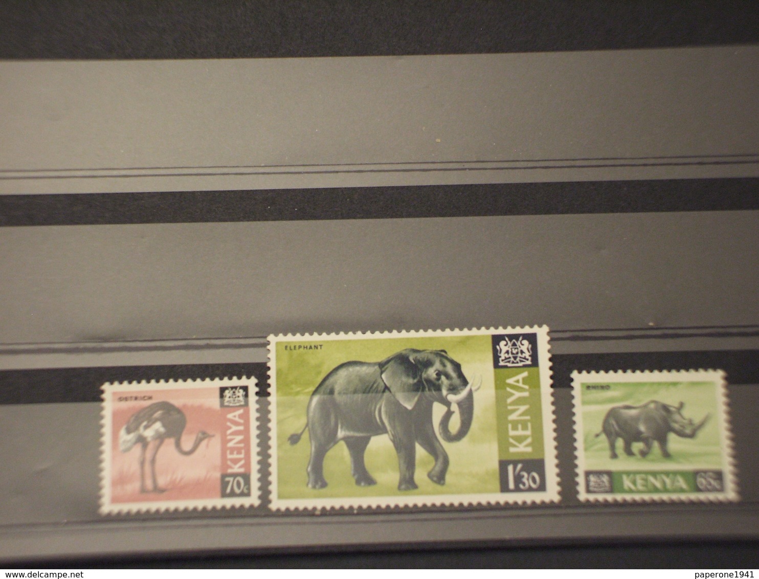 KENIA - 1966/9 FAUNA 65 C. - 70 C. - 1/30 - NUOVI(++) - Kenia (1963-...)