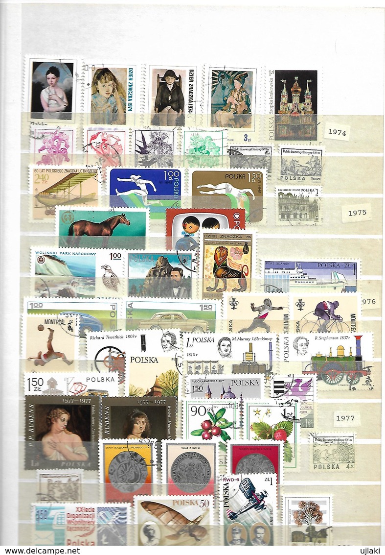 POLOGNE:  Collection De 495 TP Oblit. : Ttes époques: 1914...1989 - Collections