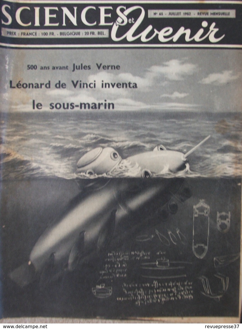 Revue Sciences Et Avenir N°65 (juil 1952) - Mystère Menhirs De Carnac - Saquvetage Des Prématurés - Léonard De Vinci - Ciencia