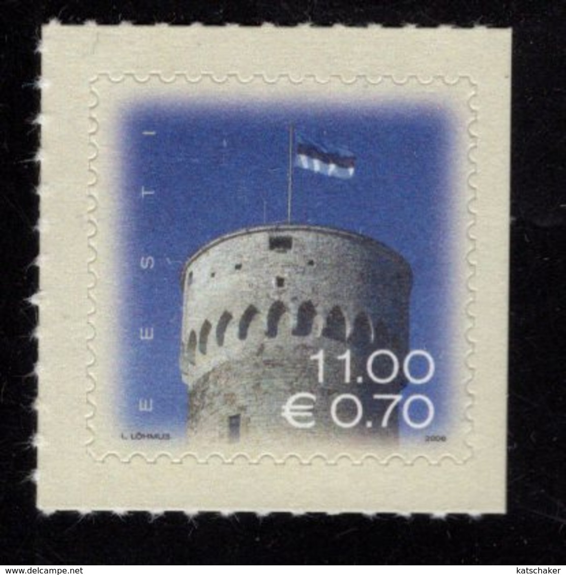 613833724 ESTLAND ESTONIA 2006 ** MNH  SCOTT  530 FLAG OVER PIKK HERMAN TOWER - Estonie