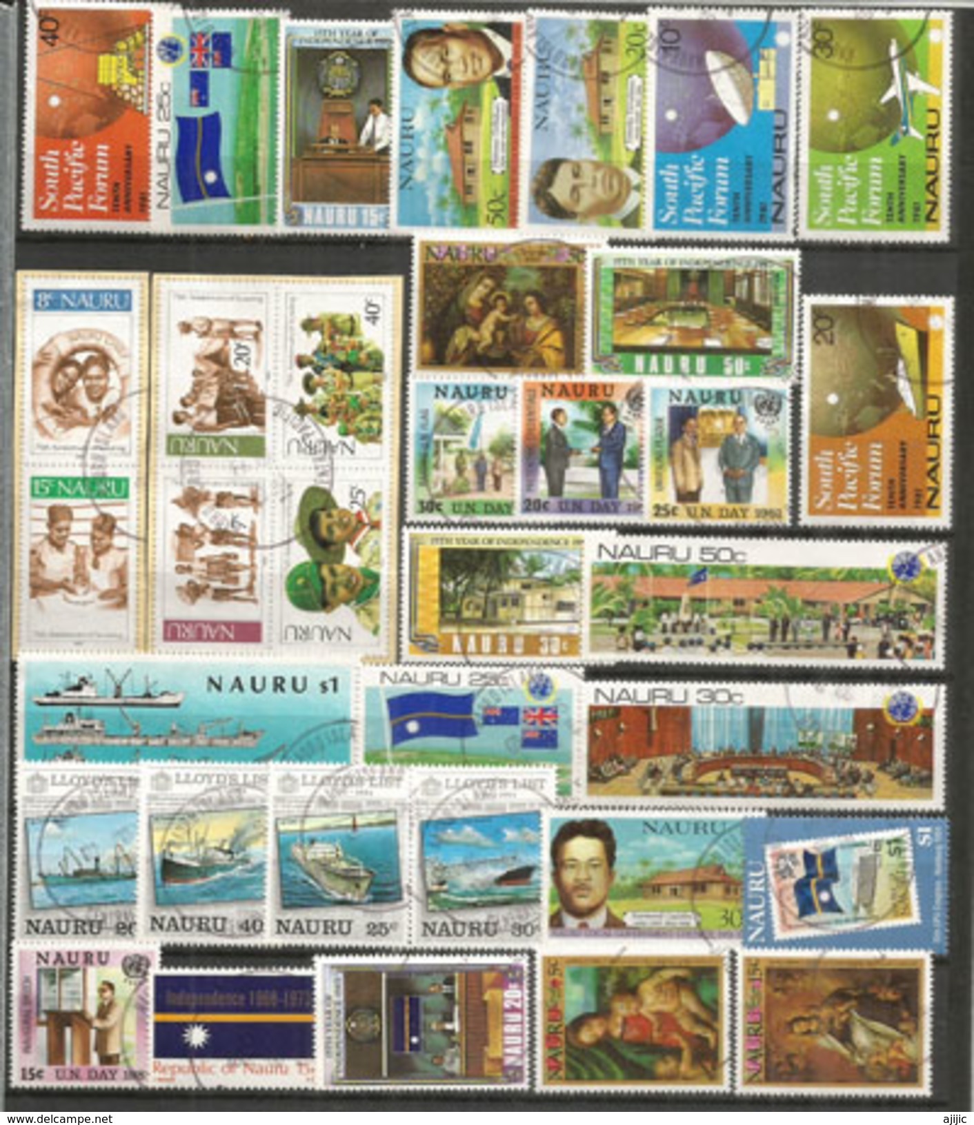 ILE DE NAURU / NAURU ISLAND. Lot De 35 Timbres Oblitérés, Séries Complètes, 1 ère Qualité - Nauru