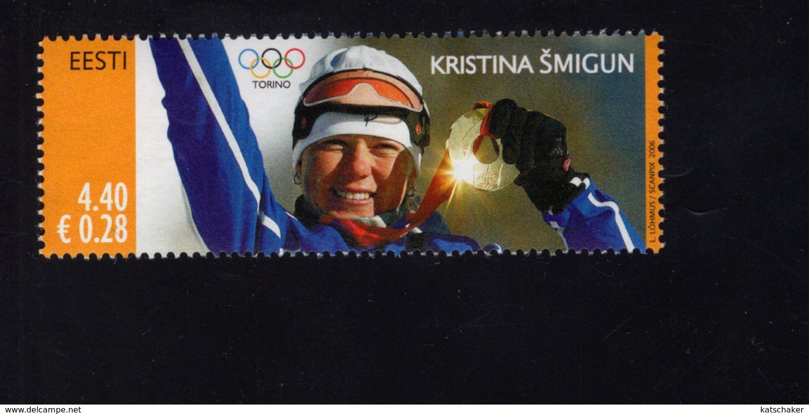 613846795 ESTLAND ESTONIA 2006 ** MNH  SCOTT  538 539 GOLD MEDALISTS AT 2006 WINTER OLYMPICS - Estonie