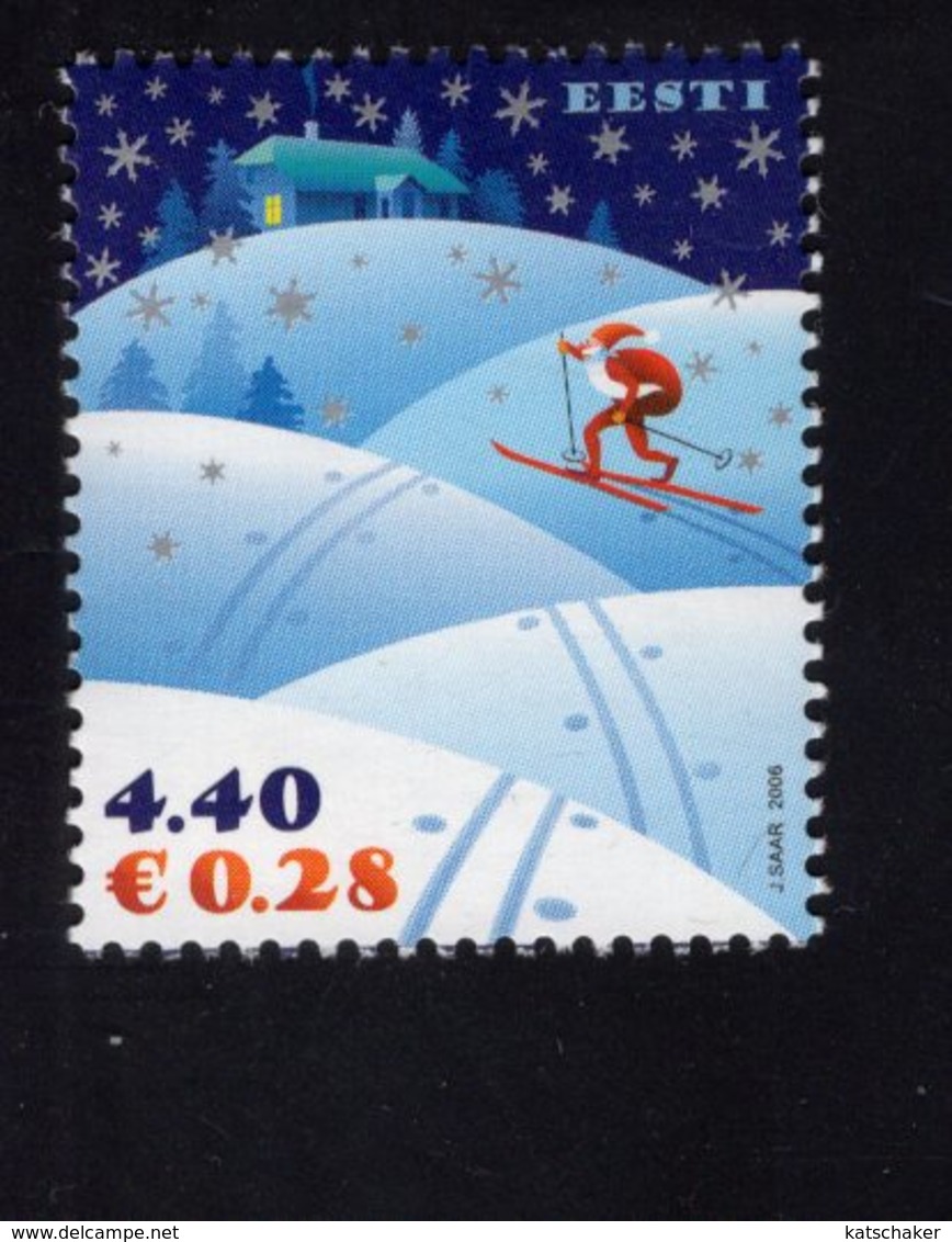 613852813 ESTLAND ESTONIA 2006 ** MNH  SCOTT 556 557 CHRISTMAS - Estonie