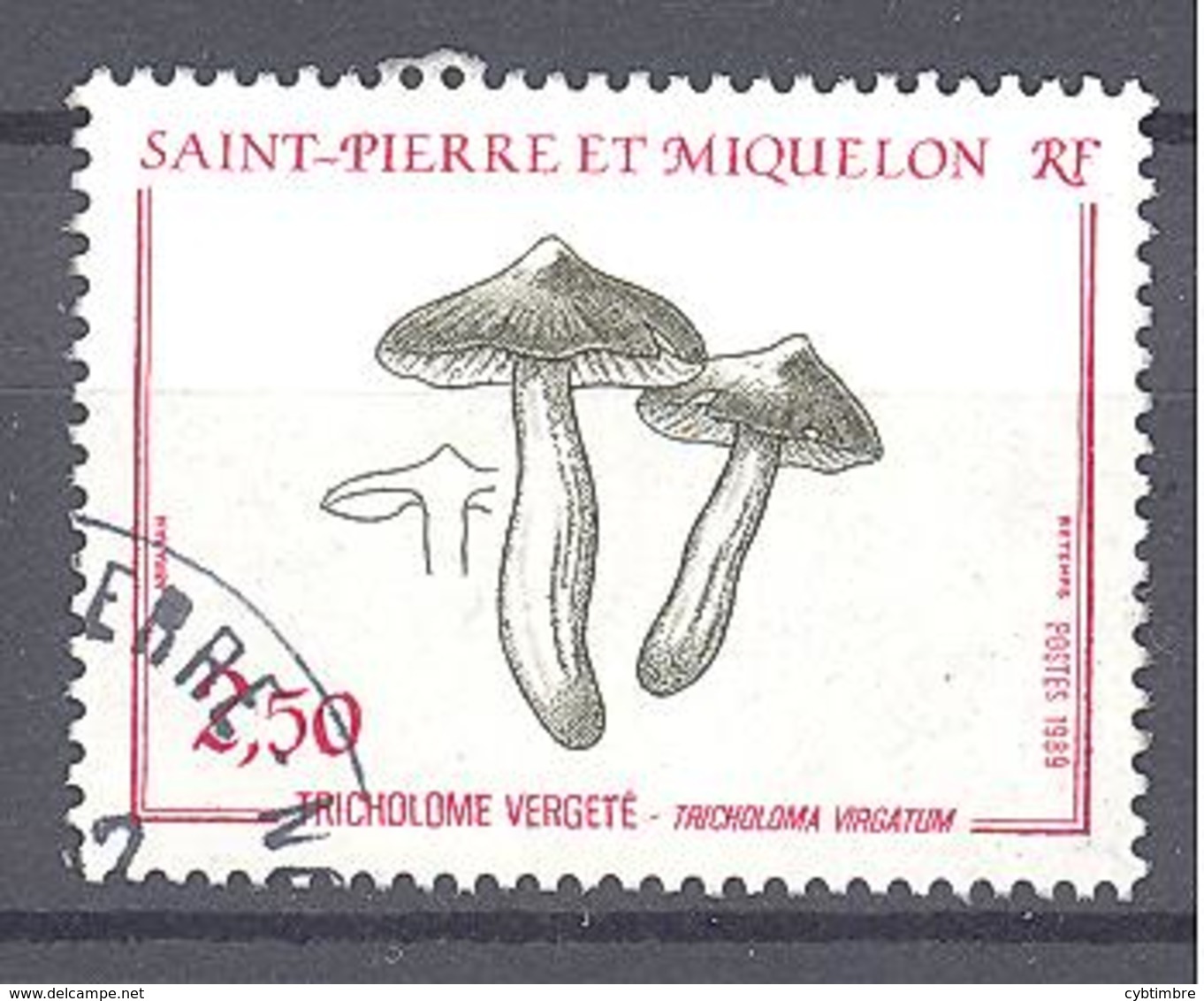 Saint Pierre Et Miquelon: Yvert N° 497°; Champignon - Used Stamps