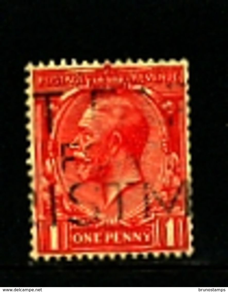 GREAT BRITAIN - 1924  1d  WMK  BLOCK CYPHER  INVERTED  FINE USED  SG 419wi - Oblitérés