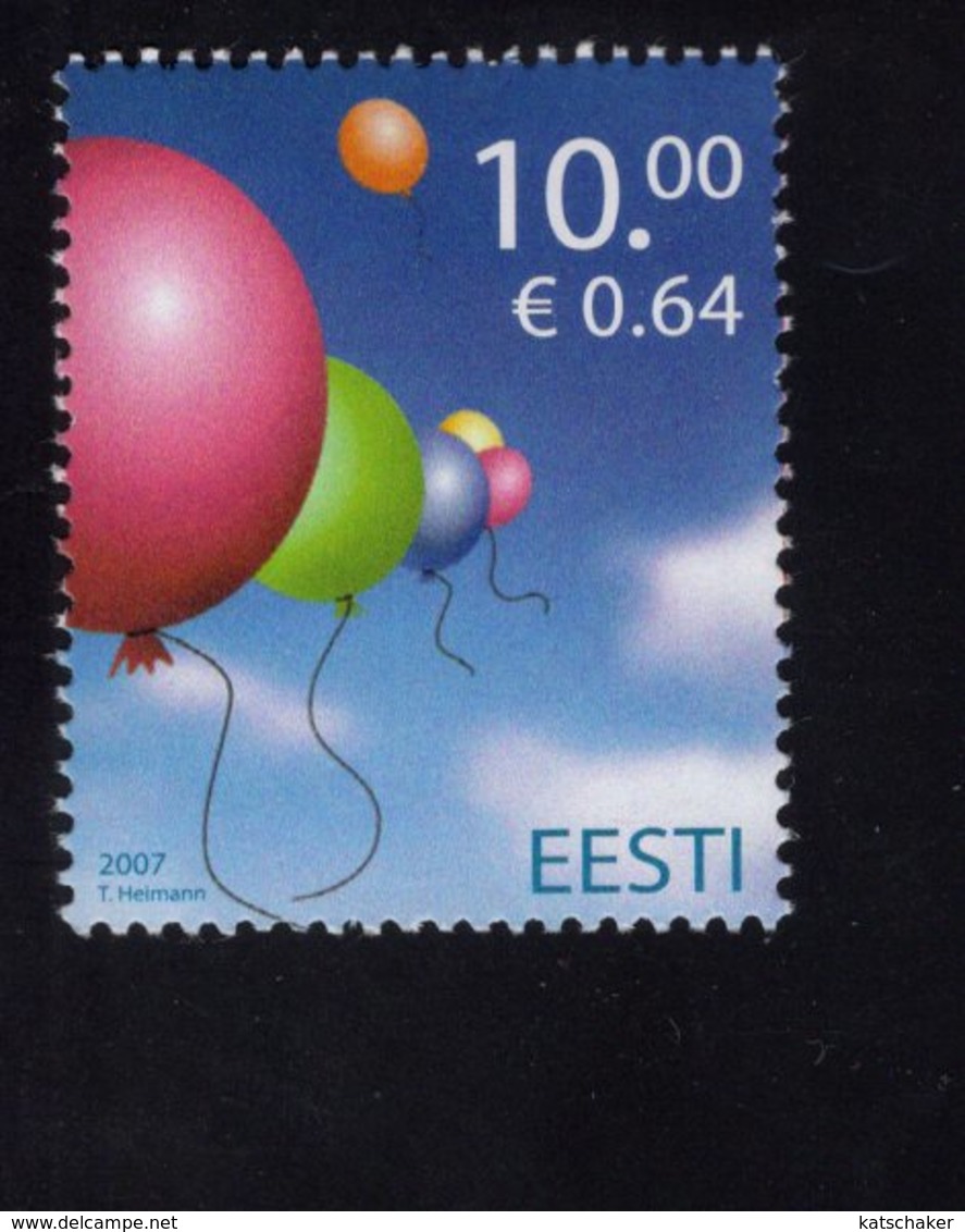 613864771 ESTLAND ESTONIA 2007 ** MNH  SCOTT 569 INT CHILDRENS DAY - Estonie