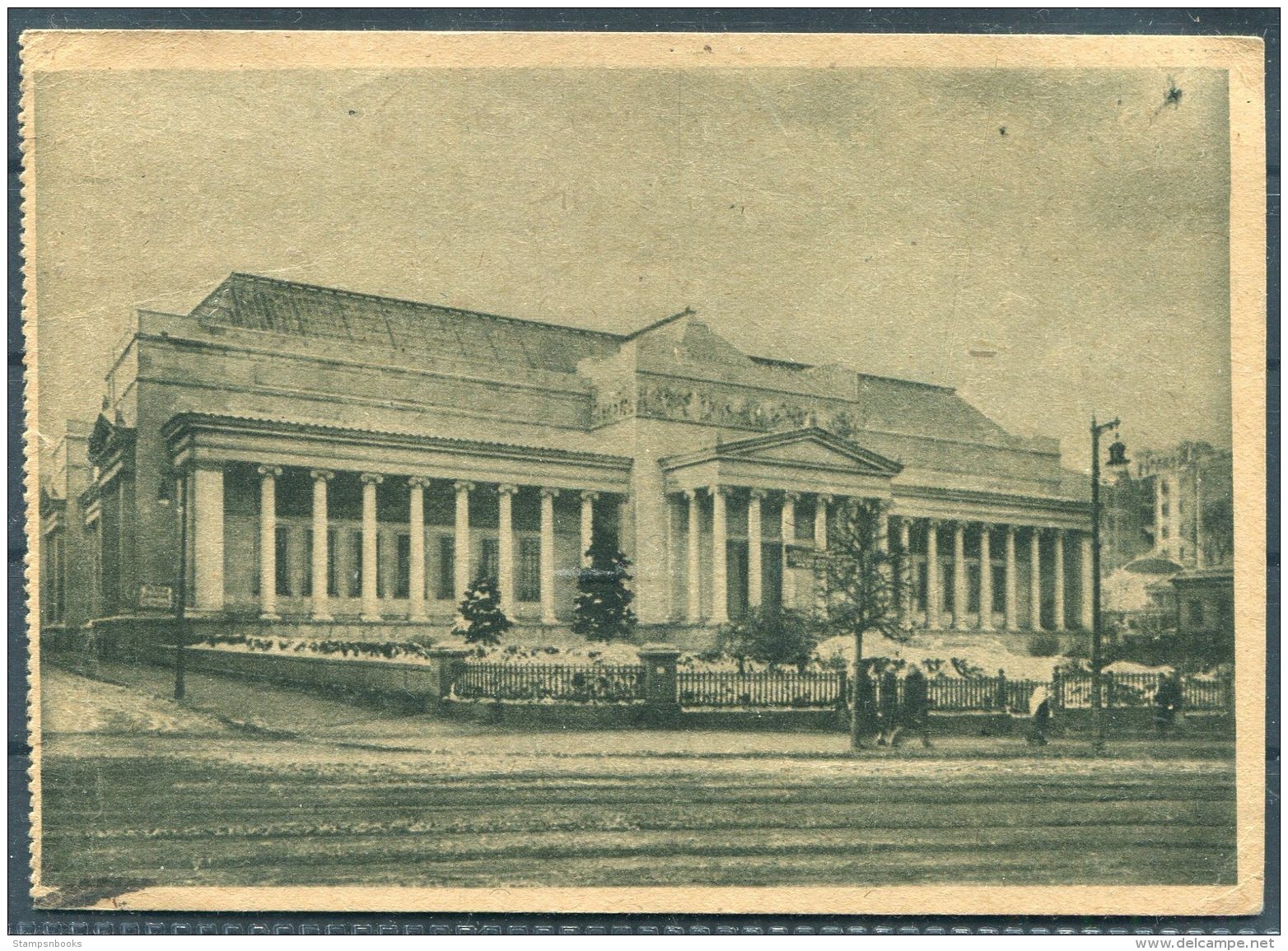 1933 USSR Moscow Art Museum Postcard - Siemens, Berlin Germany. Airship Zeppelin - Storia Postale