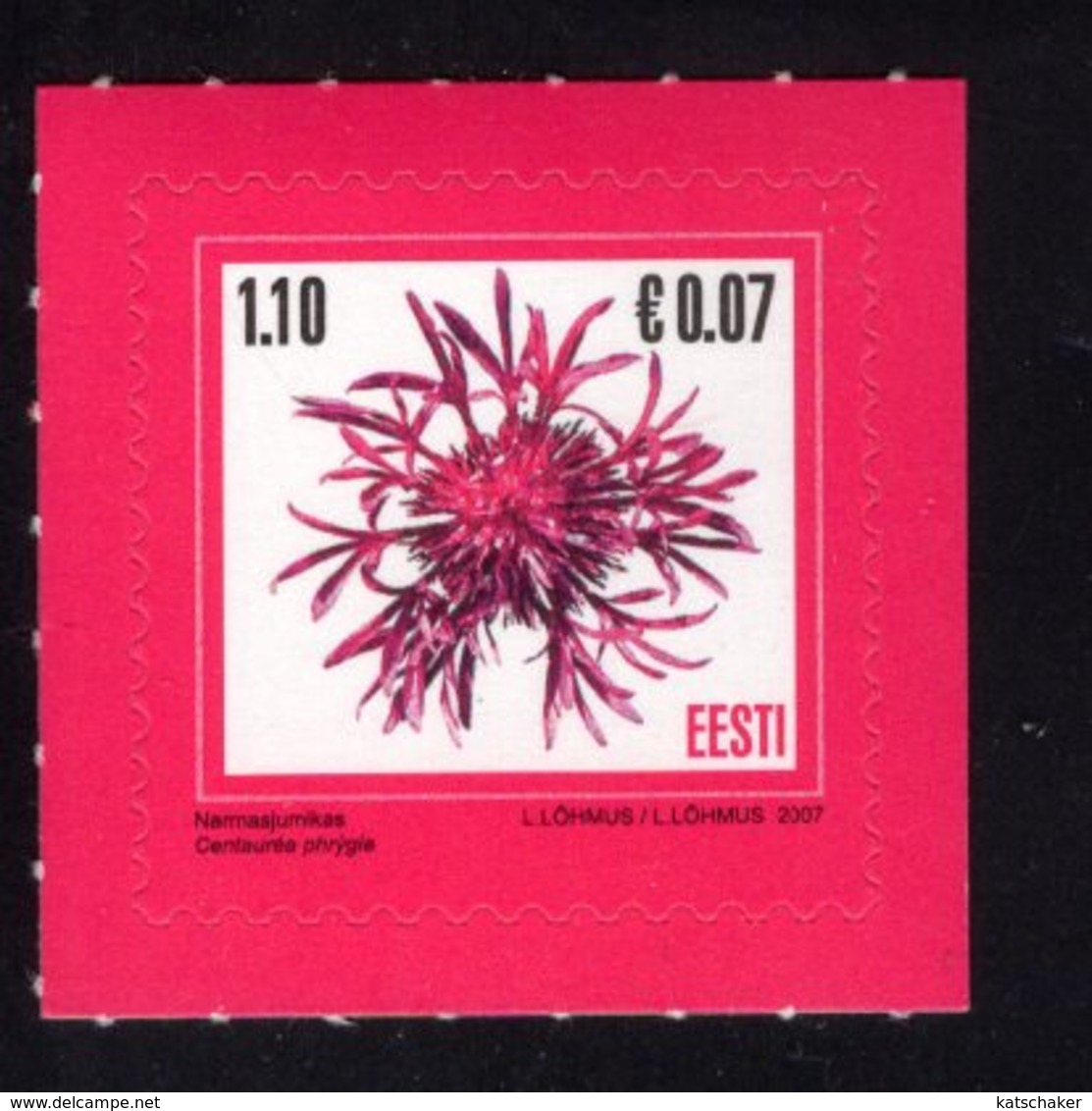 613867111 ESTLAND ESTONIA 2007 ** MNH  SCOTT 572 FLOWER - Estonie