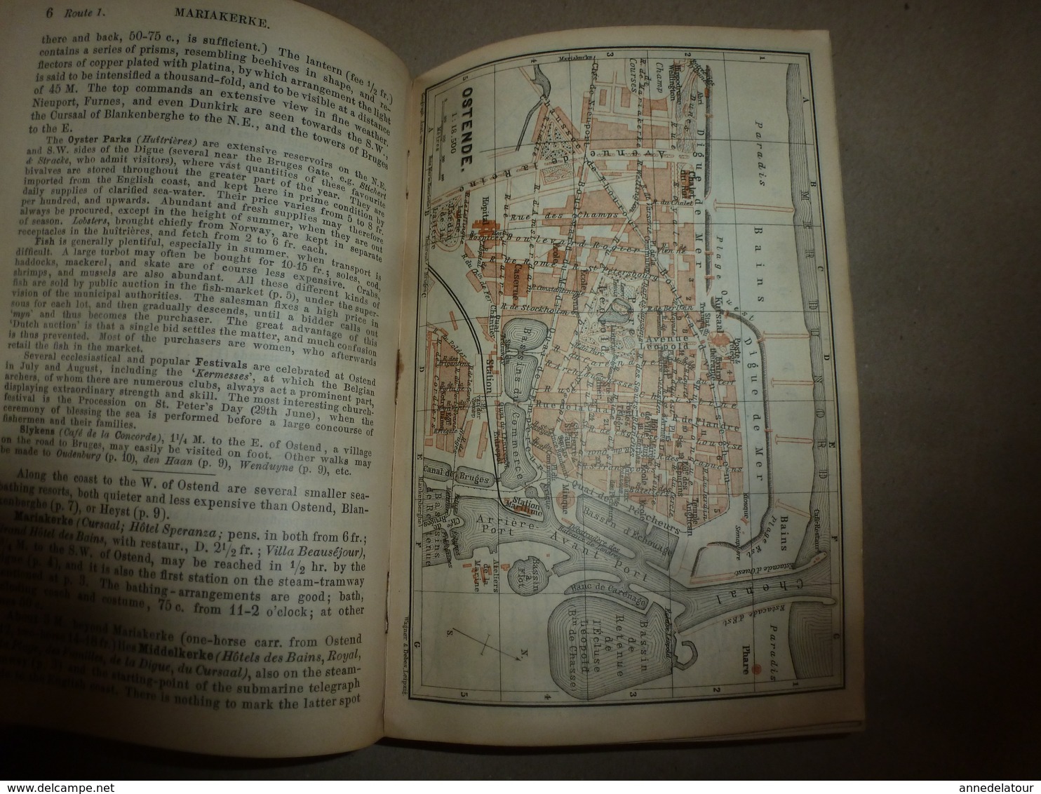 1894  BELGIQUE et HOLLANDE (Belgium and Holland) Handbook for Travellers (Livre de poche pour Voyageurs) par BAEDEKER