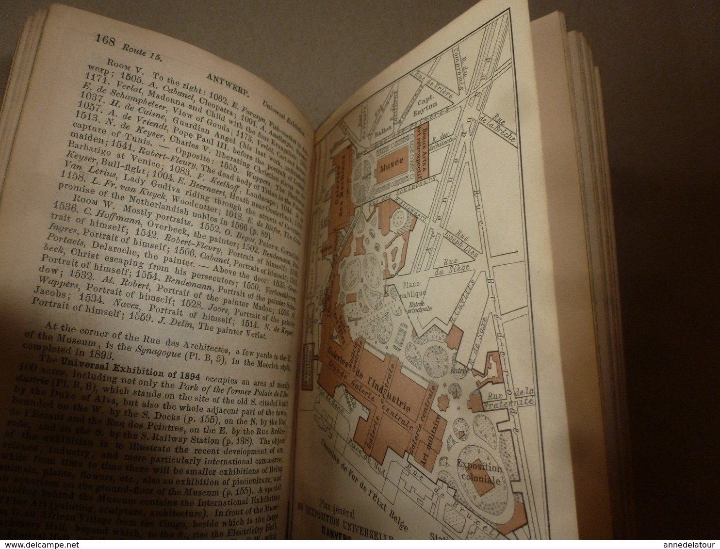 1894  BELGIQUE et HOLLANDE (Belgium and Holland) Handbook for Travellers (Livre de poche pour Voyageurs) par BAEDEKER