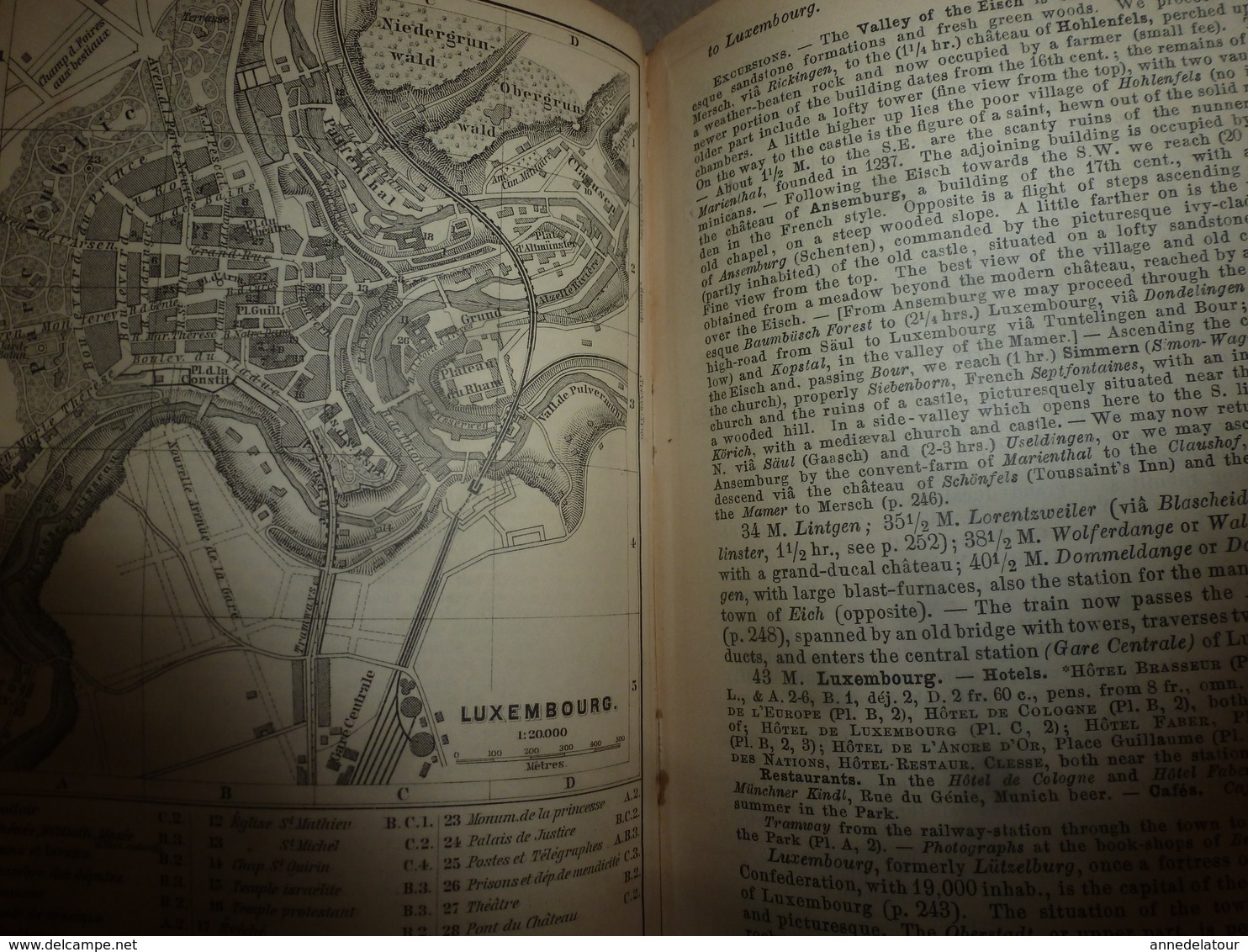 1894  BELGIQUE et HOLLANDE (Belgium and Holland) Handbook for Travellers (Livre de poche pour Voyageurs) par BAEDEKER