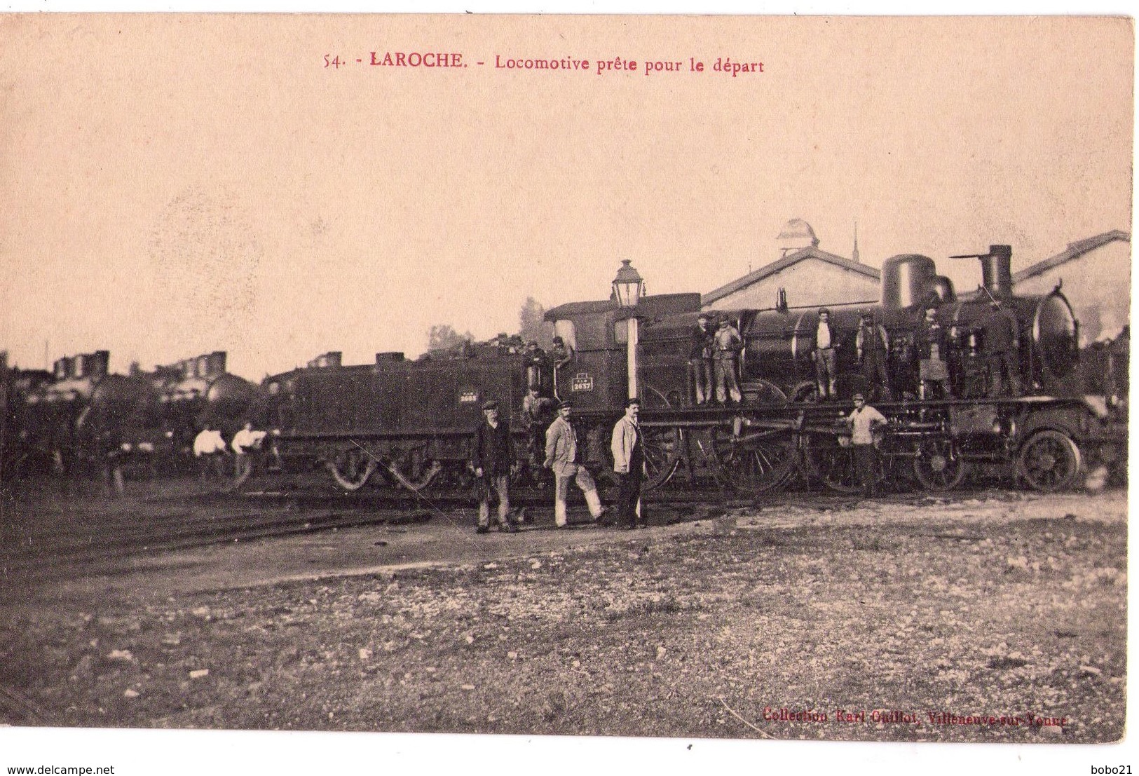 2217 - La Roche-Migennes  ( 89 ) - Locomotive Prête Pour Le Départ - Imp. éd. Karl Guillot - - Saint Bris Le Vineux