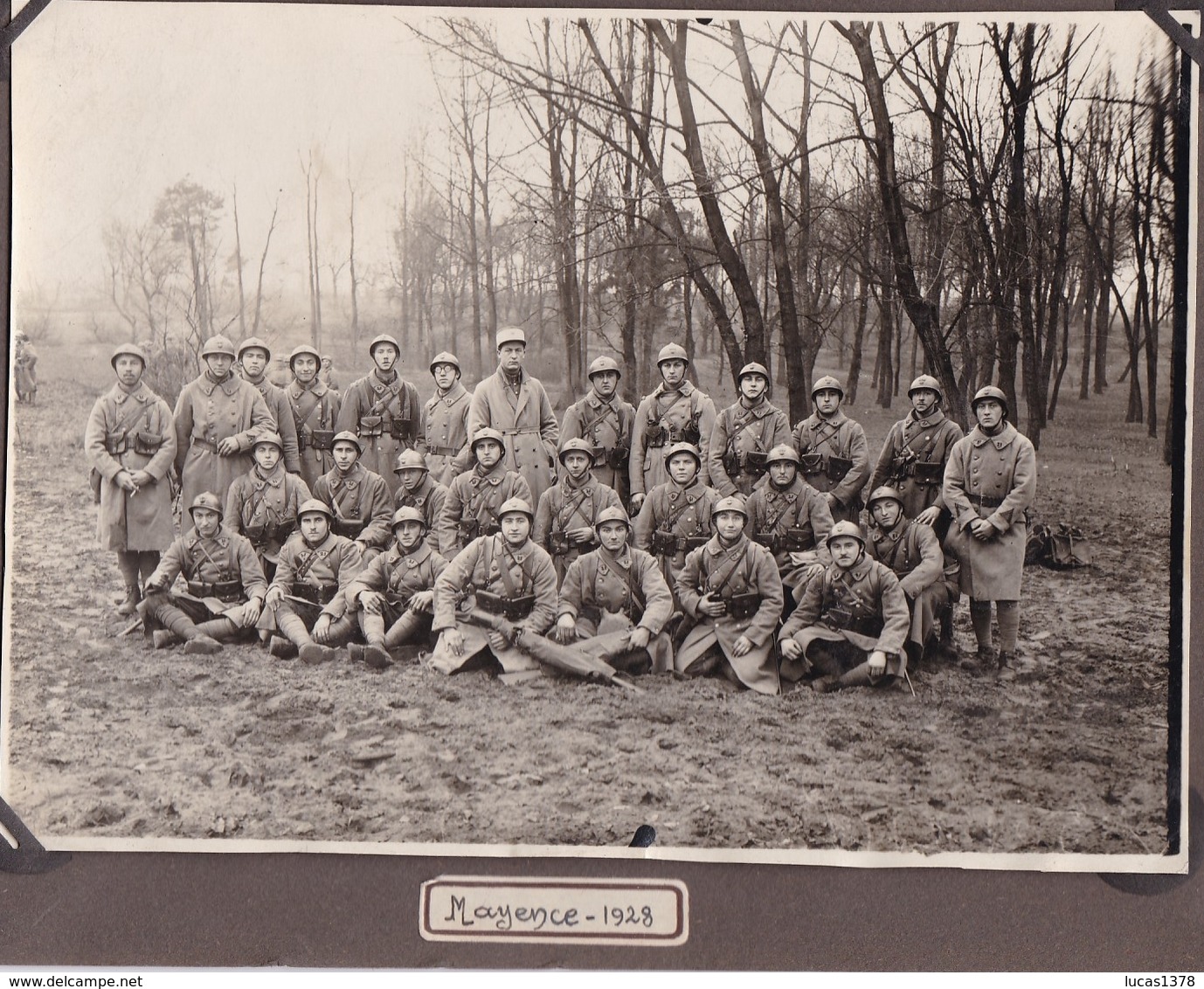 TRES BELLE PHOTO 12X17 / SOLDATS DU 21 EME REGIMENT MAYENCE JANVIER 1928 - Guerre, Militaire