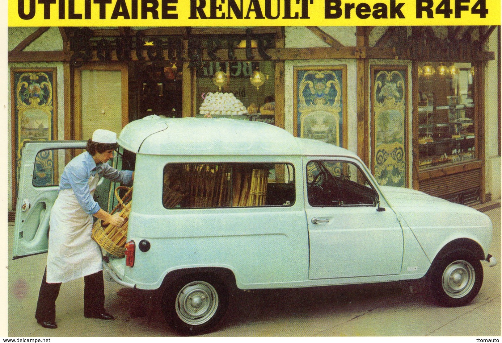 Renault R4F4 Break Utilitaire  -  Carte Postale - Trucks, Vans &  Lorries