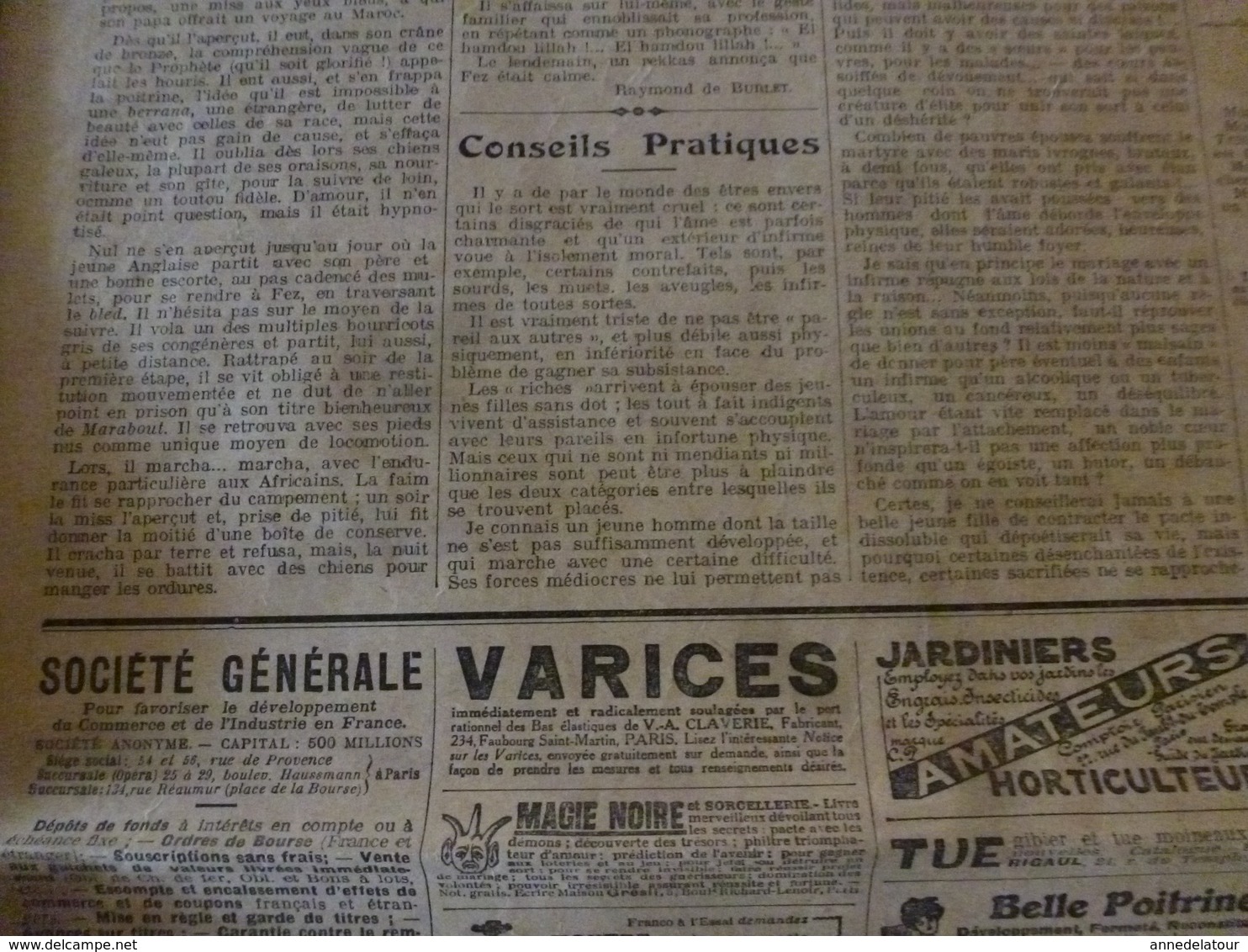 1913 LE PETIT JOURNAL:Les dauphins destructeurs de la sardine; Les amazones d'Islington ; etc