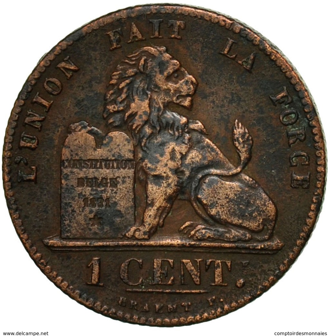 Monnaie, Belgique, Leopold II, Centime, 1870, TB, Cuivre, KM:33.1 - 1 Centime